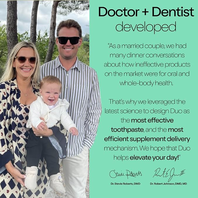 Duo Toothpaste Tablets, Vitamin D3 B12, Nano-Hydroxyapatite, Wild Mint | Nano-hydroxyapatite, enamel remineralization, gentle whitening, sensitivity relief, vitamin D3 and B12, wild mint sage taste