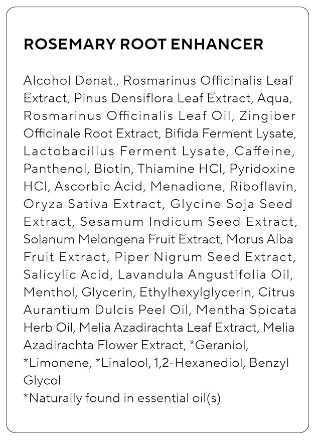 AROMATICA Root Enhancer Rosemary Water for Hair Growth spray - with Rosemary hair oil & caffeine & biotin - Korean hair care for hair thinning & hair loss - free from silicone, paraben and sulfate