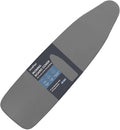 VividPaw Ironing Board Cover and Pad, Standard Size 15x54, Thick Padding, Elastic Edge, Silicone Coated, Resist Scorching, Adjustable Fastener, Heavy Duty Padded Iron Board Covers (Black)