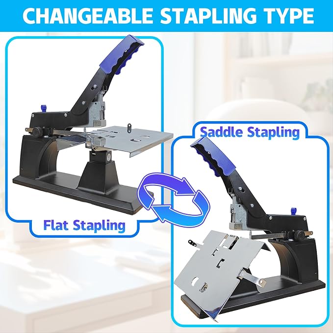 Rayson SH-03 Saddle Stapler/Heavy Duty Manual Stitch Stapler Can Saddle Stapling or Flat Stapling