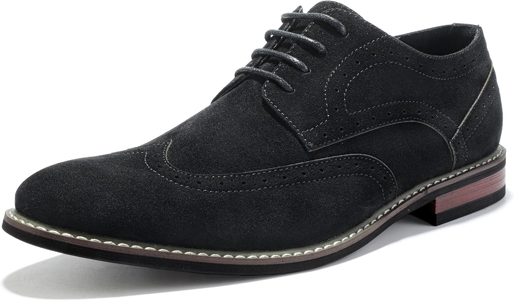 Mens Classic Cap Toe Dress Shoes Oxford for Office | Polished PU Outer Shell,Ventilated Comfortable Latex Insole. Formal Footwear Suited for Office Engagements ,Outings,Weddings