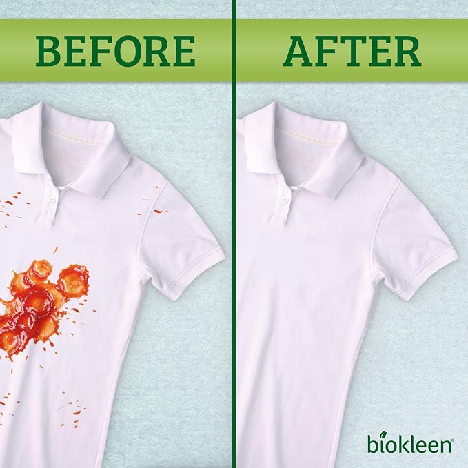 Biokleen Bac-Out Stain+Odor Remover, Destroys Stains & Odors Safely, for Pet Urine, Laundry, Diapers, Wine, Carpets, & More, Eco-Friendly, Non-Toxic, Plant-Based, 32 Ounces