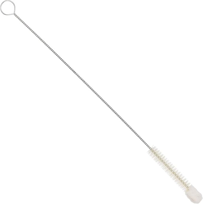 Redecker Natural Pig Bristle and Wool Bottle Cleaning Brush, 10-1/4-Inches, Flexible Wire Handle, Made in Germany