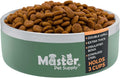 Master Pet Supply Stainless Steel Dog Bowls - 25 oz, Heavy Duty - Camo Patrol, Double Wall Extra-Thick Insulated, Non-Slip Pet Water Bowl for Dogs, Cats & Pets, Anti Rust Metal, Dish Washer Safe