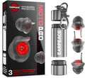 EARPEACE Moto PRO - Motorcycle Ear Plugs - Reusable Earplugs for Wind Noise Protection with High Fidelity Filter - Noise Canceling up to 24dB - Motorcycle Accessories - Includes Filter Set and Case