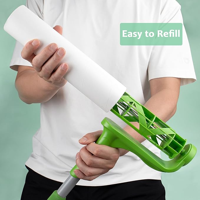 10 inch Mega Lint Roller Refills Compatible with Evercare Layers Leo Smart Design Well & Good 10 inch Pet Hair Roller Refills Extra Sticky 60 Sheets per Refill 3 Pack Total 180 Sheets