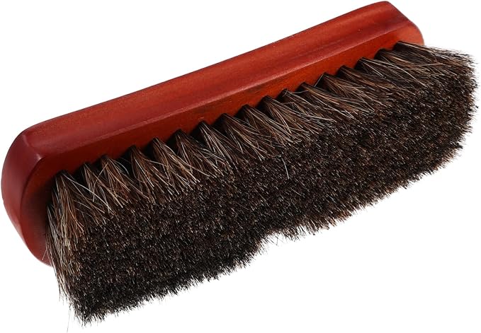 5pcs Portable Wooden Horsehair Shoe Cleaning Brush Small Scrubber for Shoes Boots Ergonomic Handle for Comfortable Grip for Polishing Maintenance