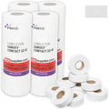 Perco White Price Marking Labels - 44,000 Blank Labels for Garvey Contact 22-6/22-7/22-8 Price Gun with Ink Roll Included - 36 Rolls, 4 Sleeves - Made in USA