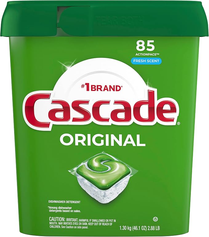 Cascade Original ActionPacs, Dishwasher Detergent Pods, Fresh, 85 Count