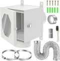 Dryer Lint Trap Kit, Indoor Secondary Lint Catcher with 4inch Vent Hose, 2 Clamps, 3 Stainless Steel Mesh & Aluminum Foil Tape Cleaning Brush for Electric Dryer Duct lint Trap – Easy to Clean
