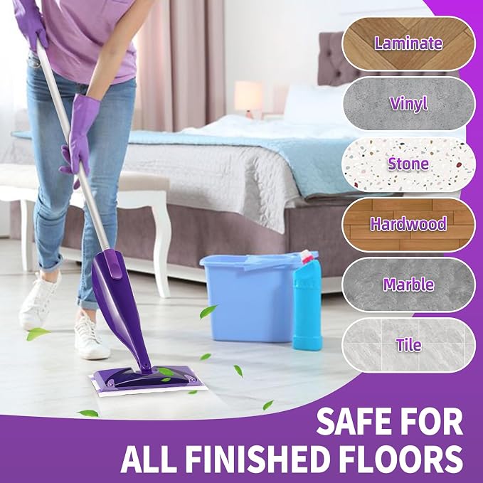 40 Counts Disposable Mop Pad Refills for Swiffer Wet Pads Refill, Replacement for Swiffer Wet Jet Pads Disposable Pad Hardwood Floor Spray Mop Pads Refills, Thickness & Absorbent