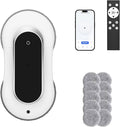 Automatic Window Cleaner Robot With Dual Water Spray,Smart Window Cleaning Washer Machine With 3000pa Suction&AI Path Planning,Perfect Windows Cleaning Robot For HighRise Windows, Tiles And Glass