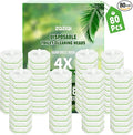 80 Count Toilet Bowl Wand Refills for Clorox, Disposable Toilet Brush for Clorox Wand Cleaning System, Upgrade Toilet Bowl Cleaner Refill Pads for Closestool Cleaning,No Falling Apart,Rainforest Rush