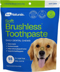 Ark Naturals Soft Brushless Toothpaste - Large Breeds (55 ct) | Vet Formulated Soft-Baked Dog Dental Chew with Toothpaste Center – Freshens Breath, Reduces Plaque & Tartar