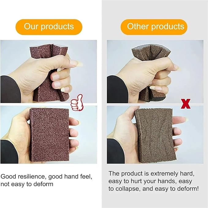 Carborundum Sponge 30pcs Magic Erasers Removing Rust Cleaning Brush Kitchen Pot Dish Removal