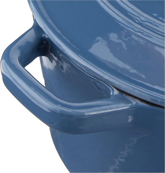Cuisinart 3 Qt Casserole, Covered, Enameled Provencial Blue