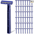 Chumia Twin Blade Razors for Men Stainless Steel Disposable Razors Men Bulk Plastic Shavers Multipurpose Portable Manual Disposable Shavers for Bathing Hotel Travel(150 Pieces)