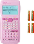 Graphing Calculator,IPepul Scientific Calculators 10 Modes /4 Graphing Functions,Desktop Math Calculator for College Students,School Supplies for Middle High School Teachers Office（Pink）