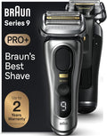 Braun Series 9 PRO+ Electric Razor for Men, 5 Pro Shave Elements & Precision Long Hair Trimmer, 6in1 SmartCare Center, Wet & Dry Electric Shaver for Smooth Skin with 60min Battery Runtime, 9517s