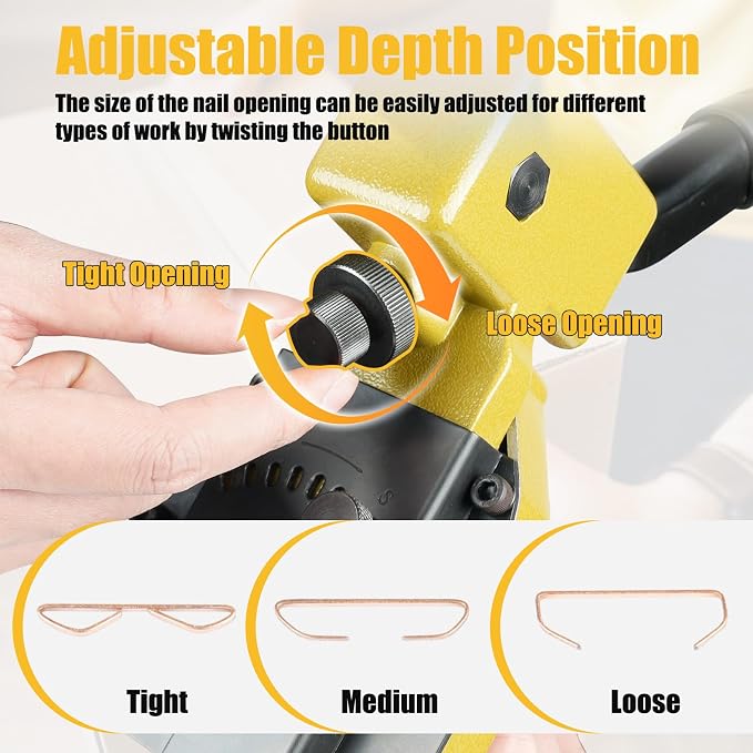 HB3518 Manual Carton Closing Stapler 16 Gauge 1-3/8" Crown | 3/4" Length Carton Staples, Carton Stapler, Corrugated Carton Staple Gun for Closing Cartons Folding Boxes