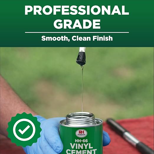HH-66 Vinyl Cement 8 oz - Vinyl Adhesive, Cement Glue, Industrial Contact Cement for PVC & Vinyl Repair - Waterproof Flexible Vinyl Glue for Tarps, Pool Liners, Inflatables & Marine – RH Adhesives