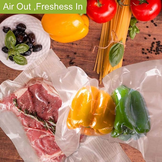 100ct Quart 8 x 12 In BPA Free Precut Food Vacuum Sealer Bags