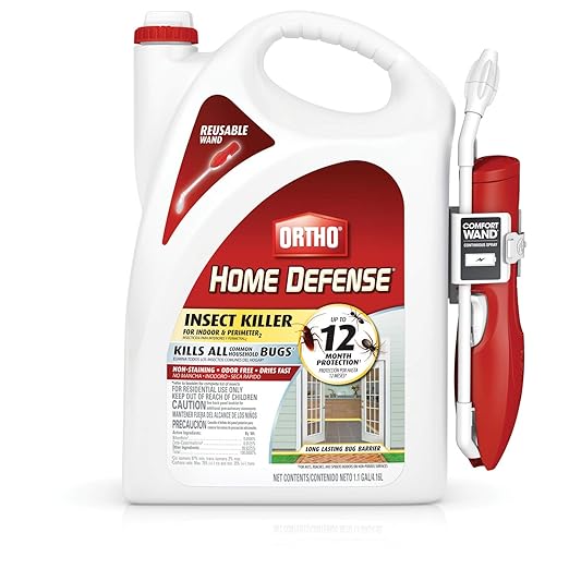Ortho Home Defense Insect Killer for Indoor and Perimeter2 with Comfort Wand - Ready-To-Use Bug Spray, Kills Ants, Cockroaches & Spiders, 1.1 gal. (2-pack)