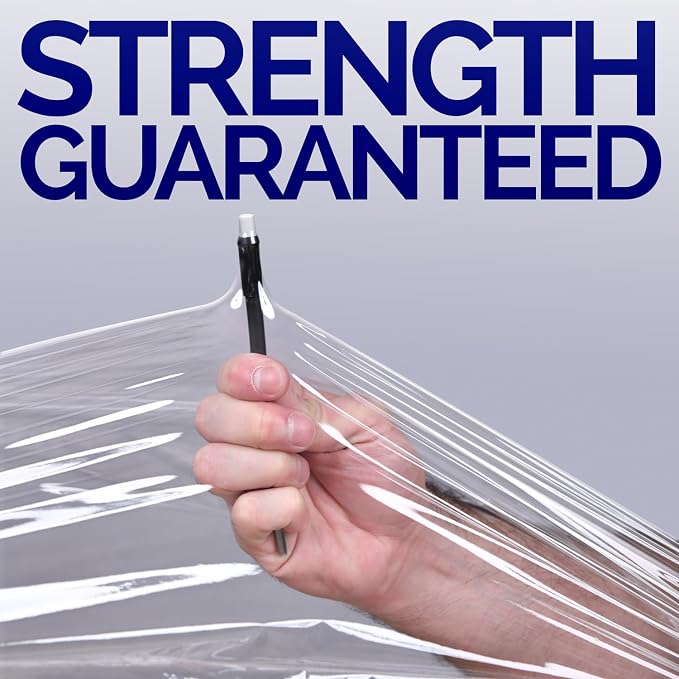 International Plastics Co. 18" 70 Gauge Plastic Stretch Film/Wrap 1500ft 500% Stretch Clear Cling Durable Adhering Packing Moving Packaging Heavy Duty Shrink Film