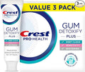 Crest Pro-Health Gum Detoxify Plus Toothpaste 4.5 oz Pack of 3 - Antibacterial Fluoride Toothpaste, Sensitivity Protection, Whitens Teeth, Anticavity, Plaque Control