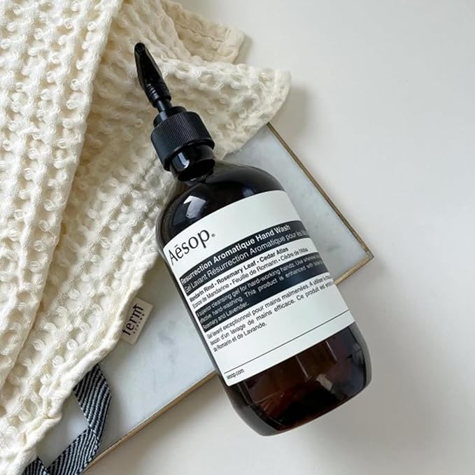 Aesop Resurrection Aromatique Hydrating Hand Wash | Gentle Non-Drying Hand Soap with Mandarin Rind, Rosemary & Lavender | Moisturizing Kitchen & Bathroom Soap | 16.9 oz (Pack of 5)
