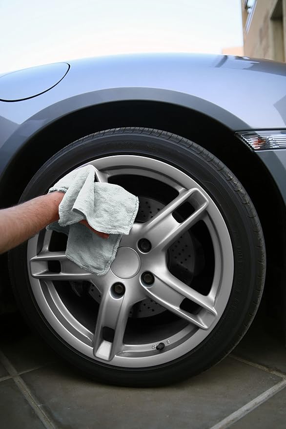 Avalon Towels Cotton Shop Rags – (Pack of 150) Size 12x14 Inches Cleaning Rags – Absorbent Shop Towels and Multipurpose Cleaning Towels for Automobiles, Industries, Garage and Homes (Grey)