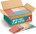 Sticky Notes, 3x3 Inch, 72 Pads, Aesthetic Self-Stick Note for Office, School and Home, Ideal for Planning, Notes and Organization, Vintage Colors