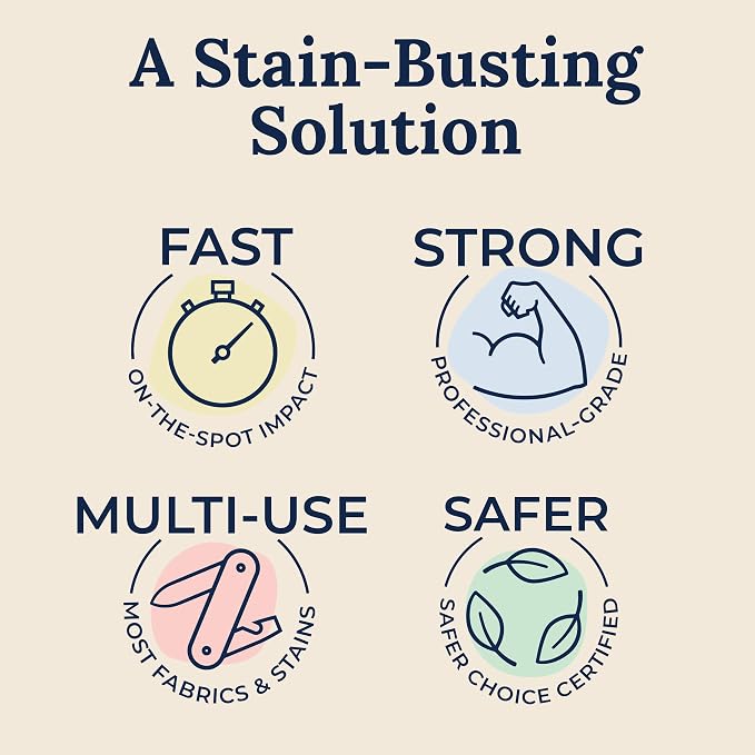 Miss Mouth's Messy Eater Stain Treater 16oz Spray & Laundry Brush - Gentle Scrub for Spot Cleaning, Pre-Treating Baby Clothes & Delicates