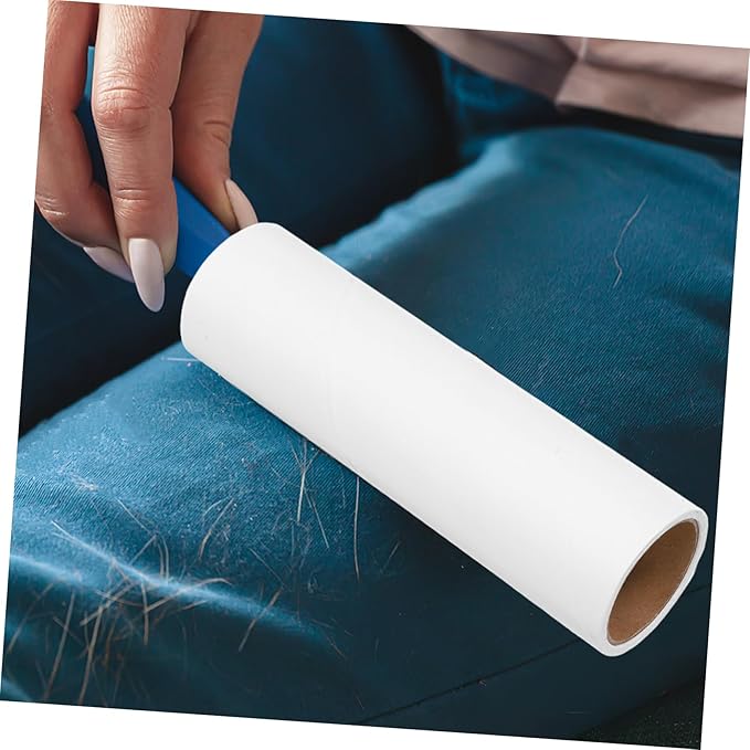 SECFOU 10rolls Lint Roller Refill Pack Wide Pet Hair Adhesive Sticky Roller for Clothes Upholstery Bed Furniture Lint Removal