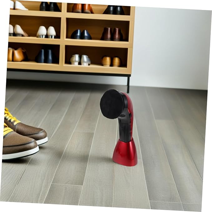 FRCOLOR Portable Electric Shoe Cleaner Brush with Interchangeable Heads for Leather Shoes and Sneakers, Automatic Polishing Machine for Deep Cleansing and Daily Maintenance at Home