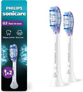 Philips Sonicare G3 2-in-1 Plaque Removal + Gum Care Brush Heads, Genuine Replacement Toothbrush Heads, White, 2 Pack, HX9052/65