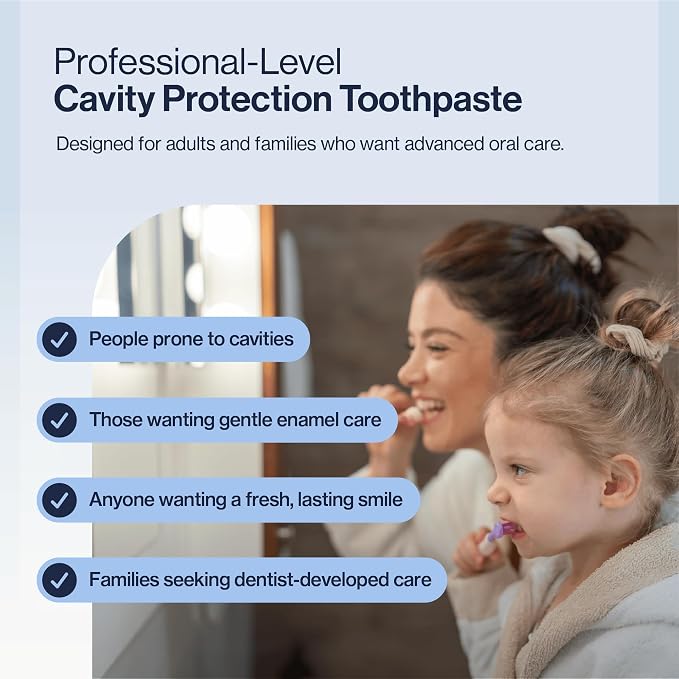 CariFree Gel 1100 (Mint) Anti-Cavity Fluoride Toothpaste with Nano Hydroxyapatite, Cavity Prevention and Enamel Protection, Dentist Recommended for Kids and Adults, 2.40 oz. | Anti-cavity pH neutralizing gel; enamel protection & remineralization; denti...