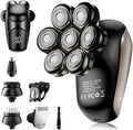 SHPAVVER Head Shavers for Bald Men: 5-in-1 Upgraded Electric Razor - IPX7 Waterproof Shaving Grooming Kit for Balder - Turbo Speed & Precision Blades Valentine's Day (Ink Black)