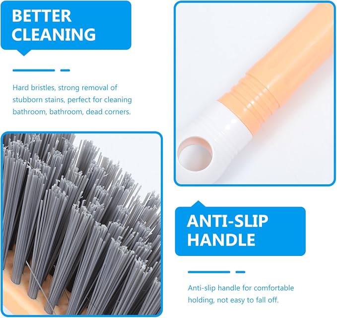 Healifty 1pc Handle Floor Sweeper Brush for Household Cleaning and Sturdy Design for Dust and Dirt Removal Kitchen Bathroom and Living Spaces