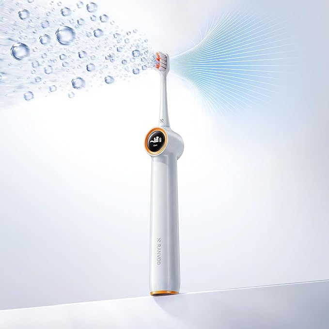AirJet X3 MAX [Specialized Gum Care] Electric Toothbrush, 100% Plaque Removal, Recession Prevention, Presure Sensor, 60-Day Battery Life for Trip & Travel, Whitening, for Advanced Oral Health, White