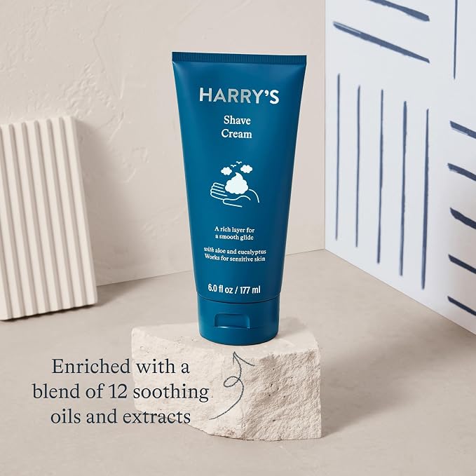 Harry's Razors for Men Refills 14 Count and Shaving Cream for Men 2 Pack