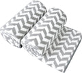 JML Microfiber Bath Towels, Chevron Grey, 30" x 60", 2 Pack | Hanging Loop, Oversized, Soft, Super Absorbent, Fast Drying, Use for Sports, Fitness, Yoga