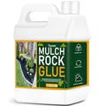 Teexpert Mulch and Rock Glue for Landscaping, 1 Gallon Concentrate Landscape Glue for Rubber Mulch, Wood Chips, Pea Gravel & Small Rocks, Strong Hold, Dries Clear, Covers up to 200 sq ft