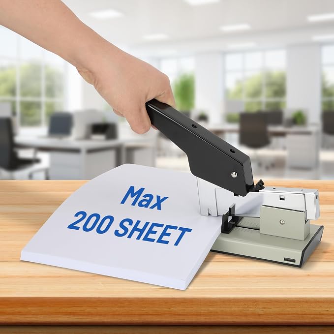 Heavy Duty Stapler,30-210 Sheet Capacity Office Stapler,Effortless Desk Stapler with 4000 Heavy Duty Staples,Professional Staple Remover Included