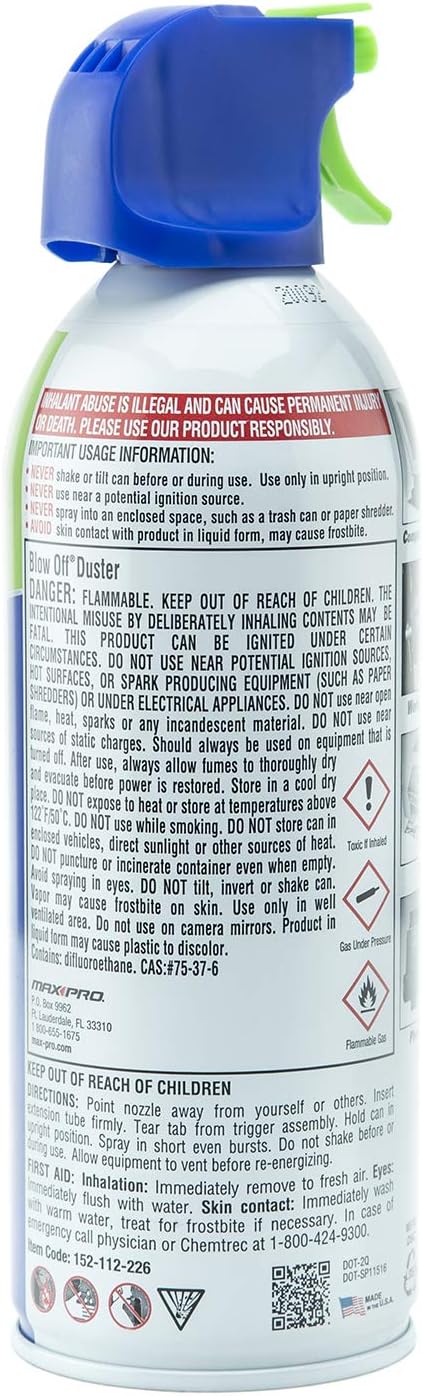 Blow Off 152112-226 Blow Off Duster - 10oz. (Case of 12 units)