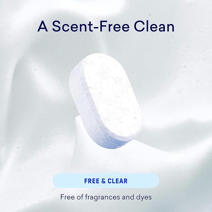 BLUELAND 100% Plastic-Free Dishwasher Detergent Tablets, 120 Count, Free & Clear, Eco-Friendly Dishwashing Pods, Cuts Grease & Stuck on Food, Rinses Clean for Streak-Free Shine