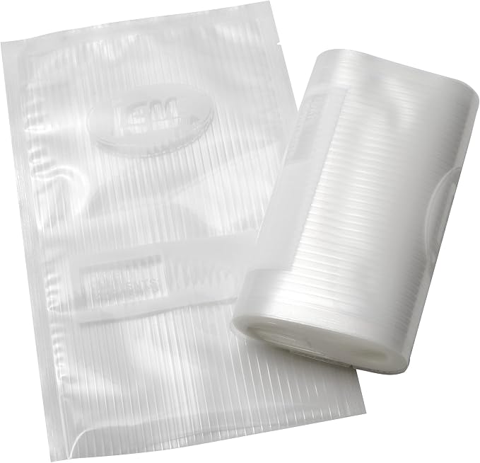 LEM Products MaxVac Pint Vacuum Sealer Bags, 6" x 10", 100 Count