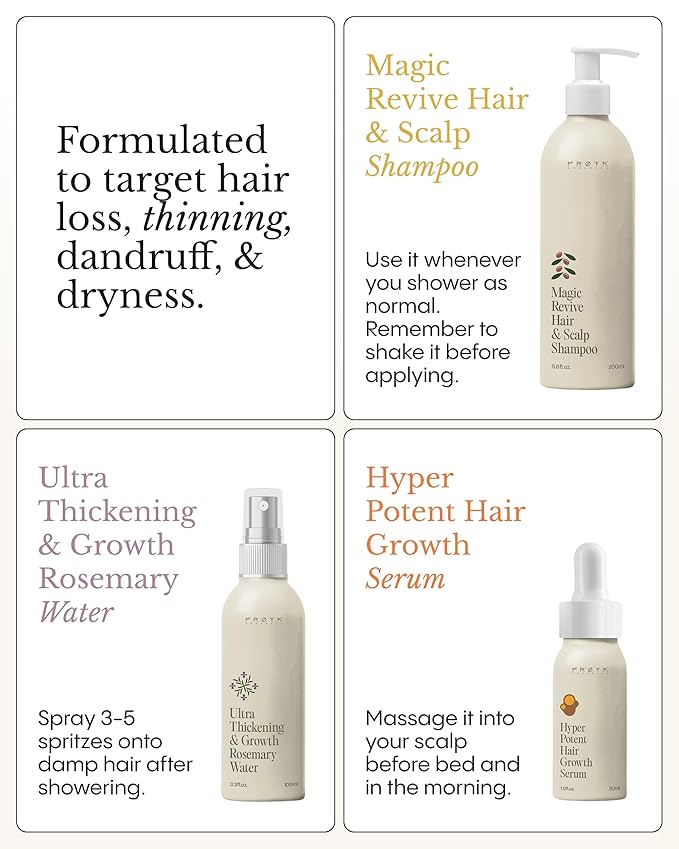 Frøya Organics The Complete System For Mature Hair & Scalp | Scalp Balance and Fuller Looking Hair | Rosemary Pumpkin Seed Turmeric Calendula | Botanical Formula | 60 Day Supply
