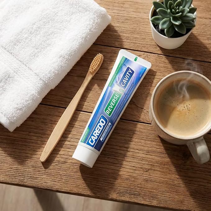 CAREDO Cavity Reversal Hydroxyapatite Toothpaste for Adults, Cavity Tooth Filler as Home Cavity Repair, Fluoride Free Reverse Cavities Treatment for Tooth Decay Repair, Remineralizing Repair 2-Pack