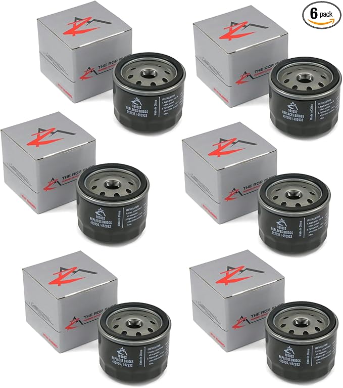 The ROP Shop Set of 6 Lawn Mower Oil Filters for Rotary 12861, New Holland 1205001, 492932